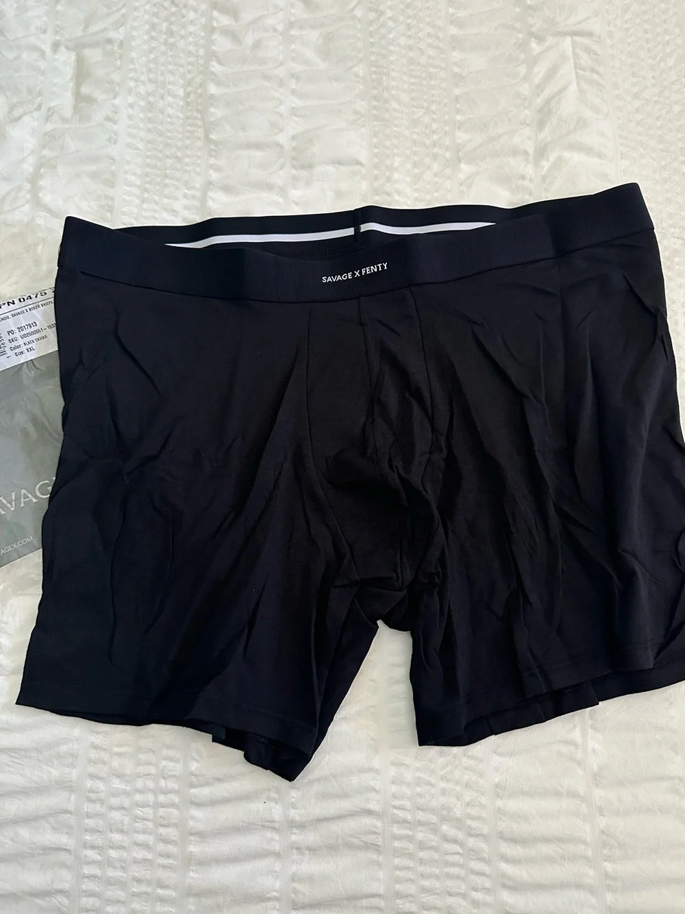Savage X Fenty Base Boxer Briefs Black - Size XXL